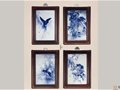 纳古运新成机杼 百年青花独一人——王步青花灵禽写真图条屏赏析
